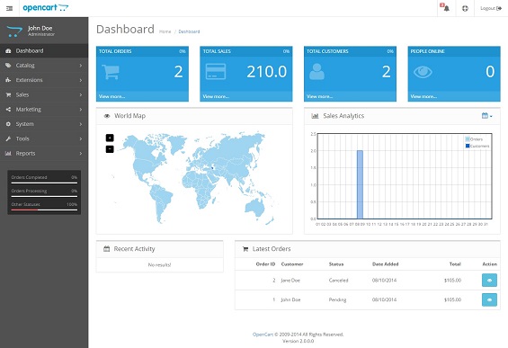 OpenCart 2 - доставка